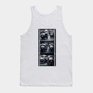 Bangkok Tuk-Tuk Taxis - Triptych Of 3 Photographs With Film Strip Framing Tank Top